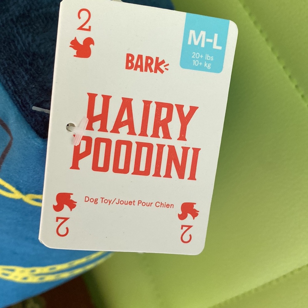 NWT “Harry Poodini” Barkbox dog toy M-L - Picture 2 of 2